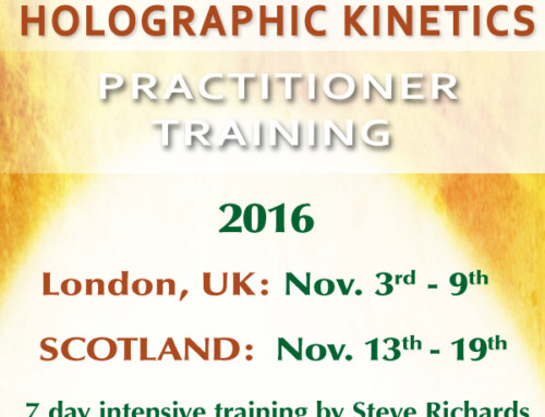 Holographic Kinetics Training in UK and Scotland, Nov. 2016