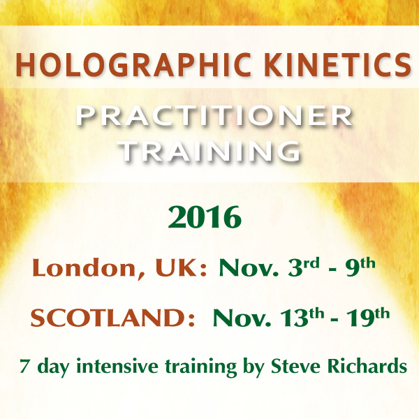 Holographic Kinetics Seminar November 2016 Europe